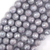 Mystic Titanium Faceted Blue Aquamarine Quartz Round Beads15