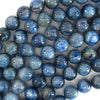 Blue Kyanite Round Beads Gemstone 15