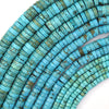 Brown Matrix Blue Turquoise Heishi Disc Beads Gemstone 15.5