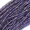 Faceted Purple CZ Cubic Zirconia Round Beads Gemstone 14.5