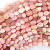 Natural Peruvian Pink Opal Pebble Nugget Beads 15.5