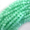Genuine Green Selenite Round Beads Gemstone 15.5