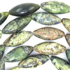 29mm natural Canadian green jade barrel beads 14.5