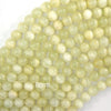 Natural Light Green Calcite Round Beads Gemstone 15