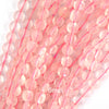 6mm natural faceted rose quartz coin beads 15
