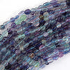 Natural Rainbow Fluorite Pebble Nugget Beads 15.5