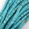 Blue Turquoise Tube Cylinder Beads Gemstone 15.5