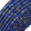 Natural Blue Lapis Lazuli Heishi Disc Beads Gemstone 15