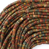 Natural Multicolor Picasso Jasper Heishi Disc Beads 15.5