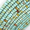 Brown Matrix Cream Blue Turquoise Rondelle button Beads 15