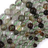 Natural Green Phantom Quartz Round Beads Gemstone 15.5