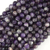 Natural Purple Amethyst Round Beads Gemstone 15