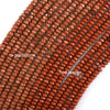 2x4mm Natural Faceted Various Gemstone Rondelle Button Spacer Beads 15