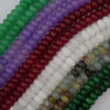 5x8mm Colored Jade Rondelle Button Beads 15