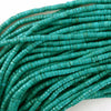 Green Turquoise Heishi Disc Beads Gemstone 15.5