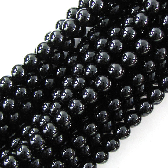 AA Black Onyx Round Beads 15" 2mm 3mm 4mm 6mm 8mm 10mm 12mm 14mm 16mm 18mm 20mm