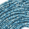 Blue Larimar Quartz Rondelle Button Beads Gemstone 15