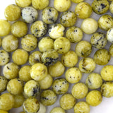 Faceted Yellow Turquoise Round Beads Gemstone 15