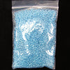 2mm glass seed beads aqua blue 1.6oz