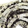 4mm hematite heishi square beads 16