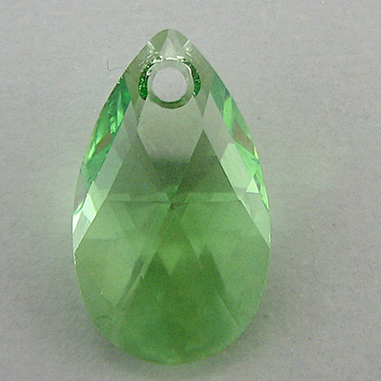16mm Swarovski crystal teardrop pendant 6106 peridot