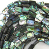 8mm abalone shell rectangle beads 15.5
