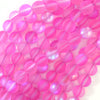 Matte Magenta Mystic Aura Quartz Round Beads Gemstone 15
