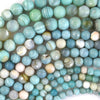 Light Green Agate Round Beads Gemstone 14.5