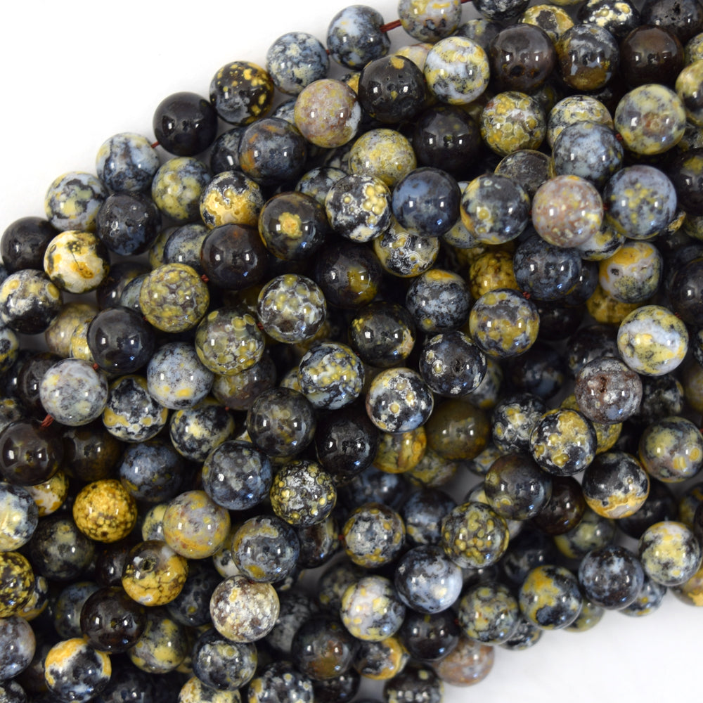 Natural Ocean Jasper Round Beads Gemstone 15" Strand 6mm 8mm 10mm S1