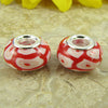 2 sterling silver lampwork glass beads fit 0238