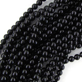 AA Black Onyx Round Beads 15