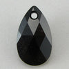 16mm Swarovski crystal teardrop pendant 6106 jet