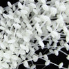 10mm white jade briolette beads 16