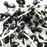 9mm faceted black onyx teardrop beads 15