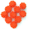 10mm synthetic pink coral carved chrysanthemum flower pendant bead 10pcs