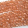 AA Natural Orange Sunstone Round Beads Gemstone 15