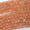 AA Natural Orange Sunstone Round Beads Gemstone 15