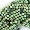 AA Natural Green Hydrogrossular Garnet Round Beads 15