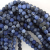Natural Matte Blue Sodalite Round Beads 15.5
