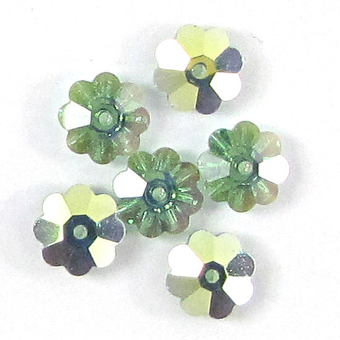 12 6mm Swarovski crystal rondelle 5040 Mocca beads