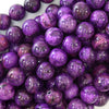 Purple Crazy Lace Agate Round Beads Gemstone 15.5