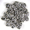 36 10mm silver plated pewter freeform nugget beads findings