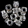 8 14mm silver plated pewter bear charm beads findings