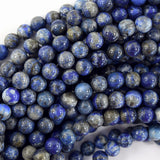 Natural Blue Lapis Lazuli Round Beads 15