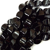 14mm black onyx twist beads 15.5