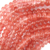 8mm cherry quartz rondelle beads 16