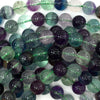 Natural Rainbow Fluorite Round Beads 15