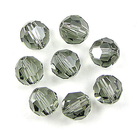 6 8mm Swarovski crystal round 5000 Crystal GSHA