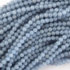 AA Natural Blue Angelite Round Beads Gemstone 15