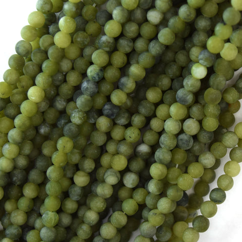 Natural Yellow Jade Rondelle Button Beads 15" Strand 5x8mm